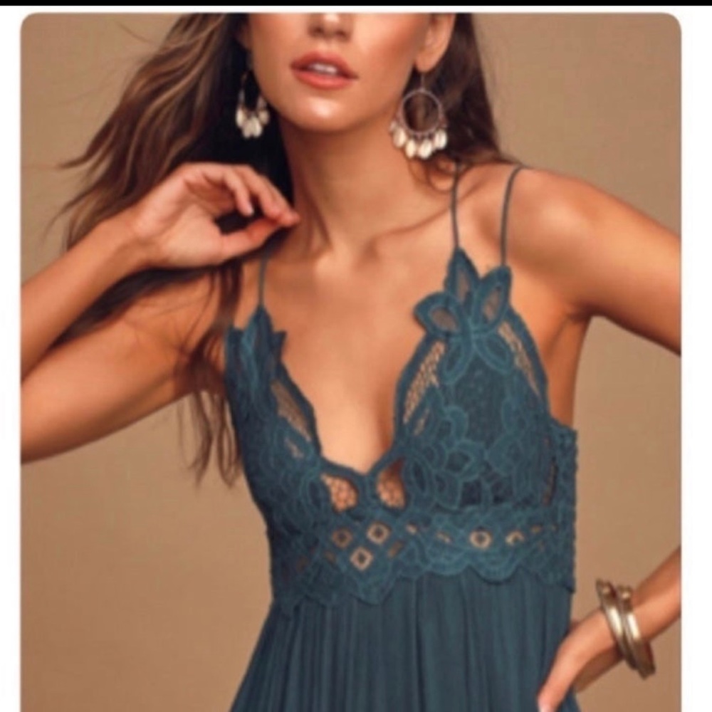 Free People ONE ADELLA MAXI SLIP DRESS XSMALL NWT